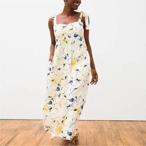 Soma Rayon Challis Maxi Bra Dress In Blissful Blooms Size medium NWT